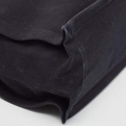 Saint Laurent Black Canvas and Leather Large Rive Gauche Shopper Tote 