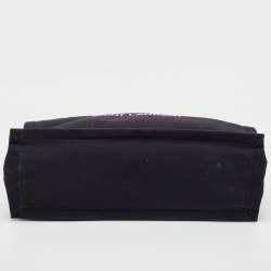 Saint Laurent Black Canvas and Leather Large Rive Gauche Shopper Tote 