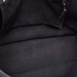 Saint Laurent Black Canvas and Leather Large Rive Gauche Shopper Tote 