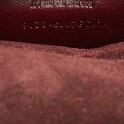 Saint Laurent Burgundy Monogram Kate Tassel Chain Bag