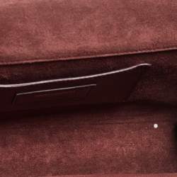 Saint Laurent Burgundy Monogram Kate Tassel Chain Bag