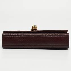 Saint Laurent Burgundy Monogram Kate Tassel Chain Bag