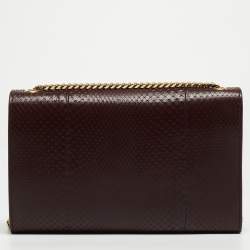 Saint Laurent Burgundy Monogram Kate Tassel Chain Bag