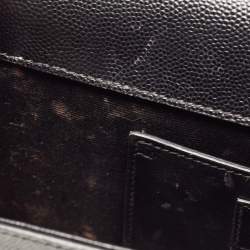 Saint Laurent Black Leather Kate Clutch