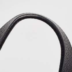 Pre Owned Saint Laurent Black Leather Vavin Buckle Tote