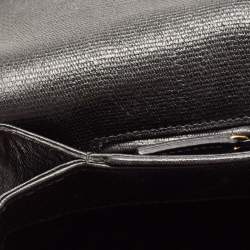 Saint Laurent Black Leather Ligne Y Crossbody Bag