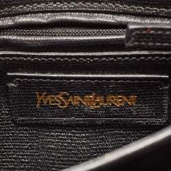 Saint Laurent Black Leather Ligne Y Crossbody Bag