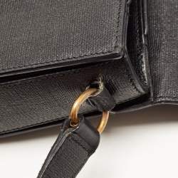 Saint Laurent Black Leather Ligne Y Crossbody Bag