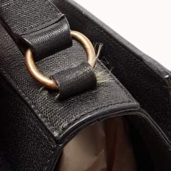 Saint Laurent Black Leather Ligne Y Crossbody Bag