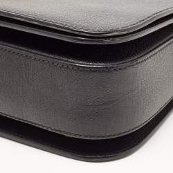 Saint Laurent Black Leather Ligne Y Crossbody Bag