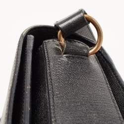 Saint Laurent Black Leather Ligne Y Crossbody Bag