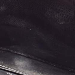 Saint Laurent Black Croc Embossed Leather Kate Belt Bag