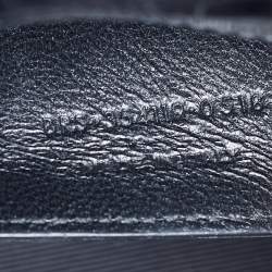 Pre Owned Saint Laurent Black Croc Embossed Leather Medium Kate Tassel Shoulder Bag