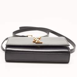 Pre Owned Saint Laurent Black Leather Kate Belt Bag