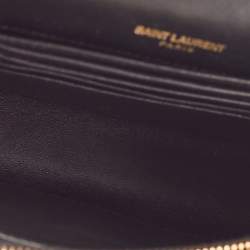 Pre Owned Saint Laurent Black Leather Kate Belt Bag
