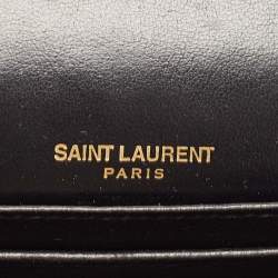 Pre Owned Saint Laurent Black Leather Kate Belt Bag