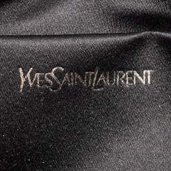 Pre Owned حقيبة كلتش سان لوران بل دو جور جلد لامعة بنفسجية