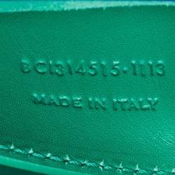 Pre Owned Saint Laurent Blue/Green Leather Betty Clutch