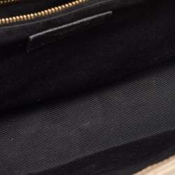 Saint Laurent Beige Mixed Quilted Leather Large Monogram Envelope Shoulder Bag