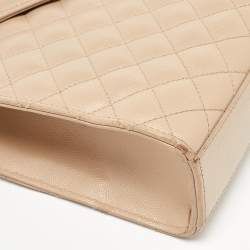 Saint Laurent Beige Mixed Quilted Leather Large Monogram Envelope Shoulder Bag