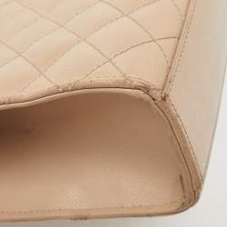 Saint Laurent Beige Mixed Quilted Leather Large Monogram Envelope Shoulder Bag