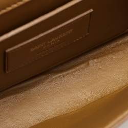 Saint Laurent Brown Suede Small Kate Tassel Crossbody Bag