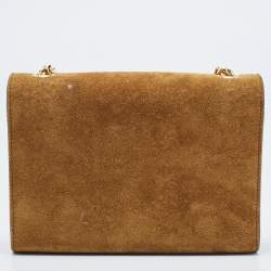 Saint Laurent Brown Suede Small Kate Tassel Crossbody Bag