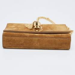 Saint Laurent Brown Suede Small Kate Tassel Crossbody Bag