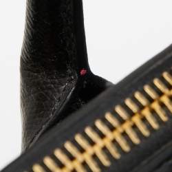 Pre Owned Saint Laurent Black Leather Sac De Jour North South Tote