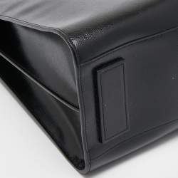 Pre Owned Saint Laurent Black Leather Sac De Jour North South Tote