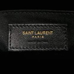 Pre Owned Saint Laurent Black Leather Sac De Jour North South Tote