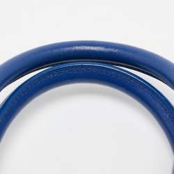 مملوكة مسبقًا Saint Laurent Blue Leather Small Classic Sac De Jour Tote