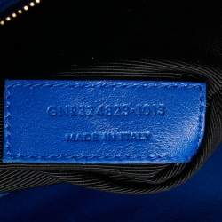 مملوكة مسبقًا Saint Laurent Blue Leather Small Classic Sac De Jour Tote