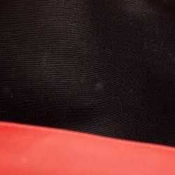 Saint Laurent Red Matelassé Leather Large Monogram Envelope Shoulder Bag