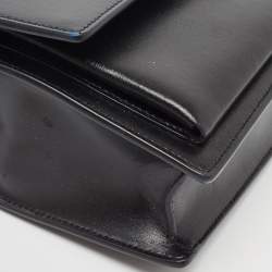 Pre Owned Saint Laurent Black Leather Large Sunset Shoulder Bag