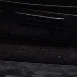 Pre Owned Saint Laurent Black Leather Large Sunset Shoulder Bag