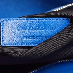 Saint Laurent Blue Leather Small Classic Sac De Jour Tote