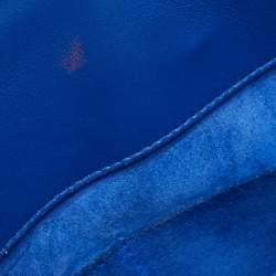 Saint Laurent Blue Leather Small Classic Sac De Jour Tote