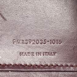 Pre Owned Saint Laurent Burgundy Croc Embossed Leather Nano Classic Sac De Jour Tote