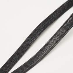 Pre Owned Saint Laurent Black Croc Embossed Leather Nano Classic Sac De Jour Tote