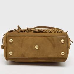 Saint Laurent Brown Suede Fringe Crossbody 