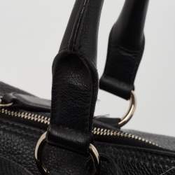 Pre Owned Yves Saint Laurent Black Leather Classic Sac De Jour Tote