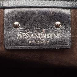 Pre Owned Yves Saint Laurent Black Leather Classic Sac De Jour Tote
