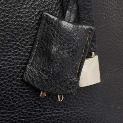 Pre Owned Yves Saint Laurent Black Leather Classic Sac De Jour Tote