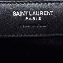 Pre Owned Saint Laurent Burgundy Matelasse Leather Loulou bowling Bag