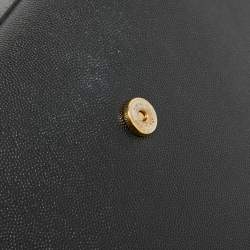 Pre Owned Saint Laurent Black Leather Large Kate Shoulder Bag