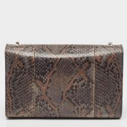 مملوكة مسبقًا Saint Laurent Green/Brown Python Kate Shoulder Bag