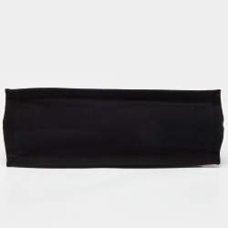 Saint Laurent Black Canvas and Leather Large Rive Gauche Shopper Tote 