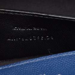 Pre Owned Saint Laurent Blue Leather Kate Monogram Clutch