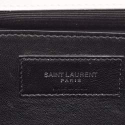مملوكة مسبقًا حقيبة كلاتش سان لوران كيت  مونوغرامية جلد بيج